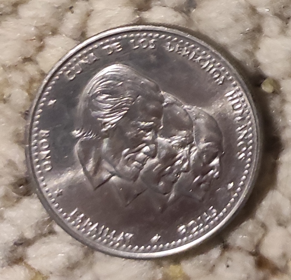  Dominikanische Republik 1/2 Peso 1987   