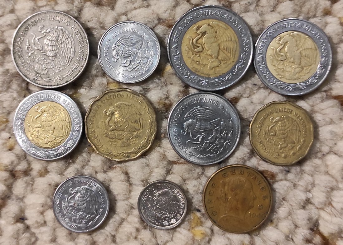  Set 006: Mexico Münzlot mit 12 verschiedenen Münzen   