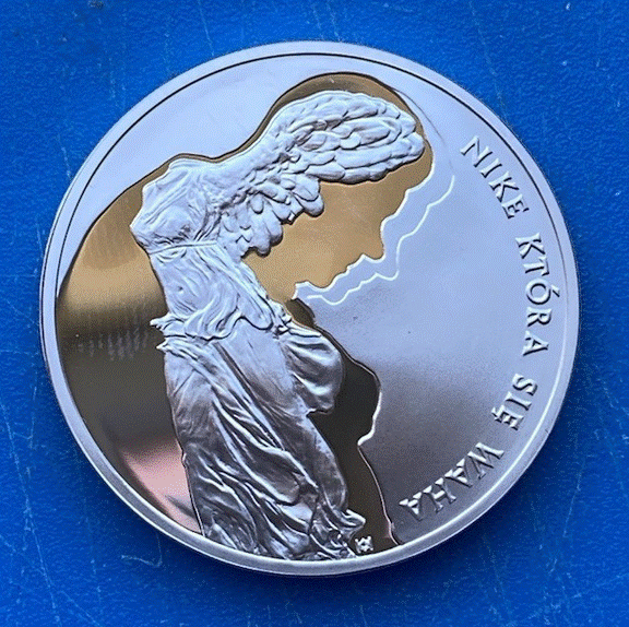  SILBER - Polen 10 Złotych 2008 Zbigniew Herbert (1924–1998) & „Nike, die zögert“   