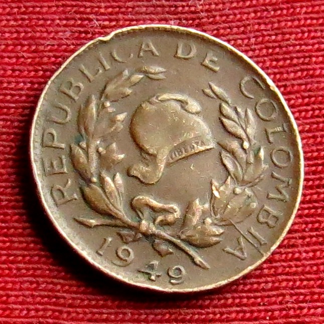  Colombia 1 centavo 1949   