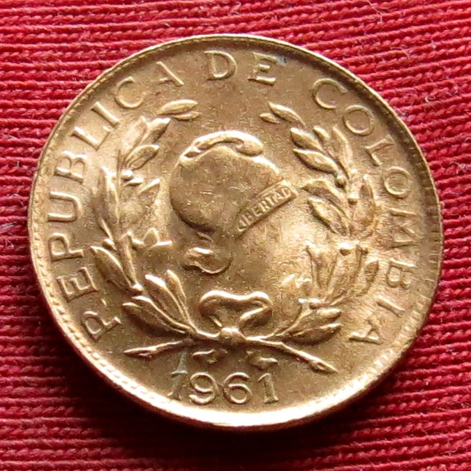  Colombia 1 centavo 1961   