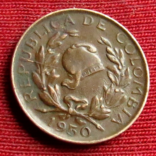  Colombia 1 centavo 1950   