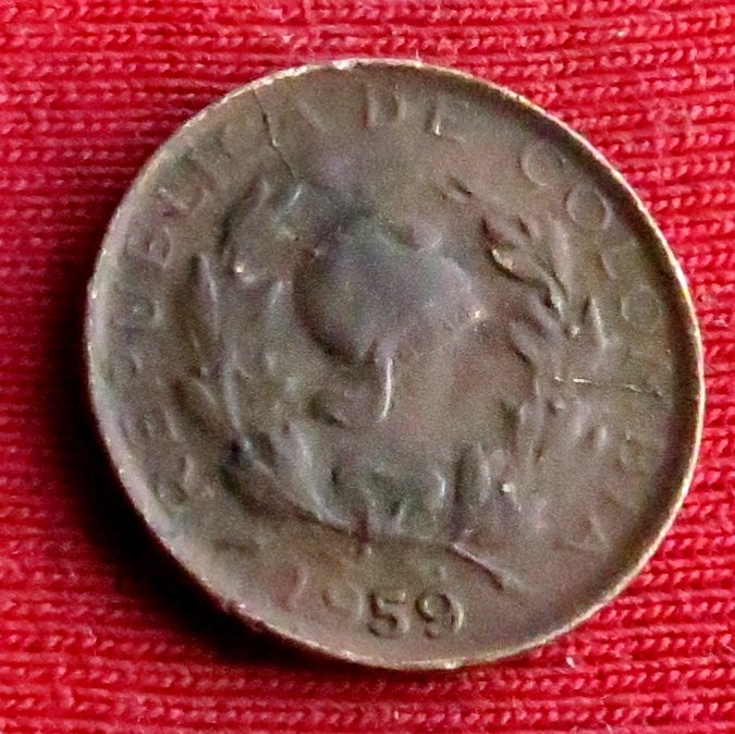  Colombia 1 centavo 1959   
