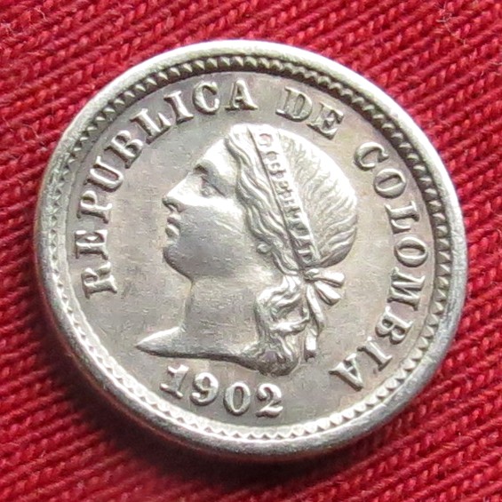 Colombia 5 centavos 1902   