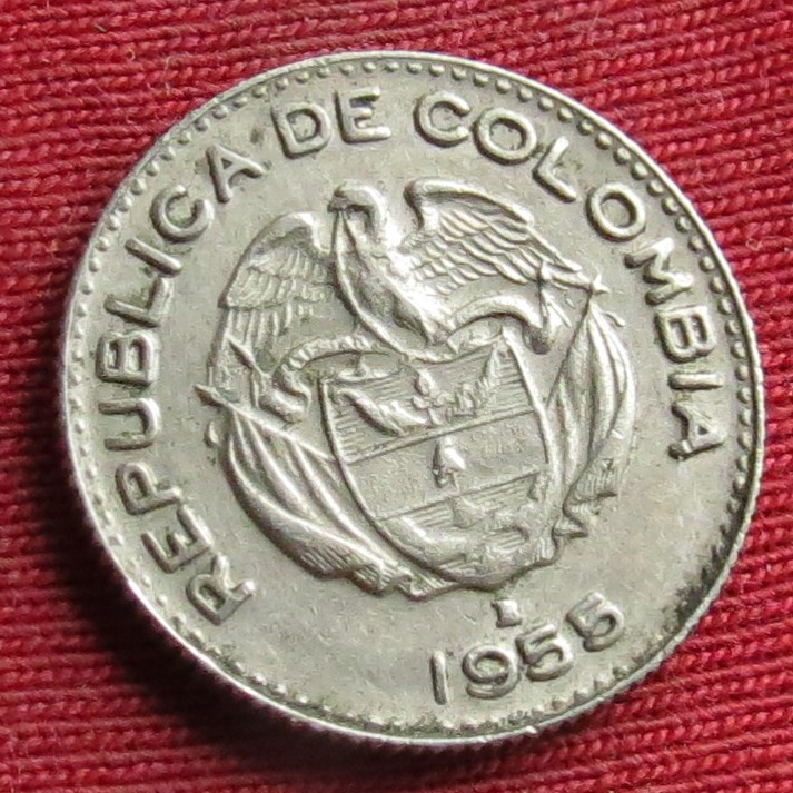  Colombia 10 centavos 1955   