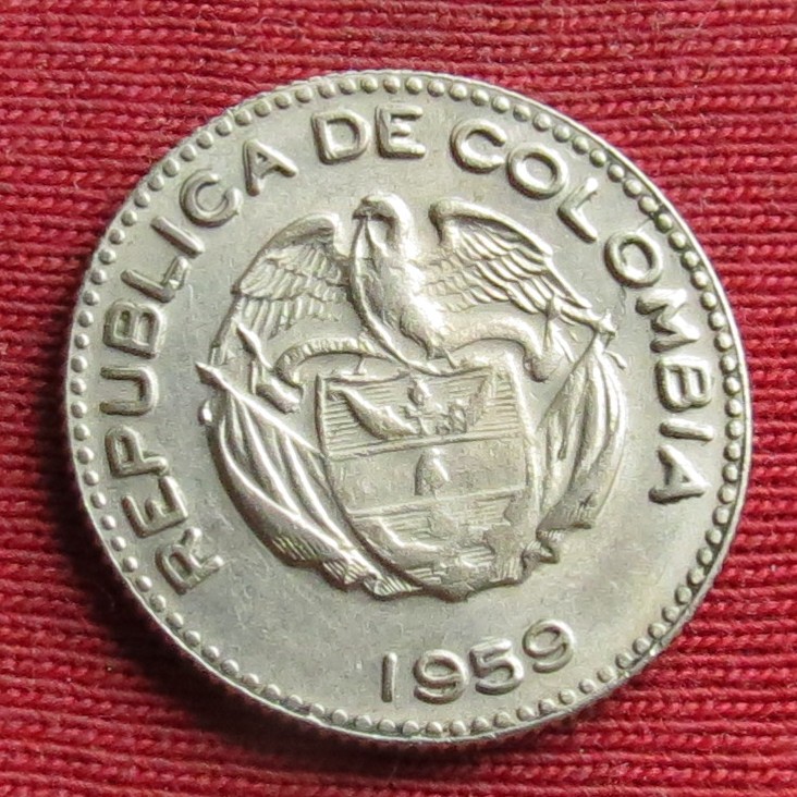  Colombia 10 centavos 1959   