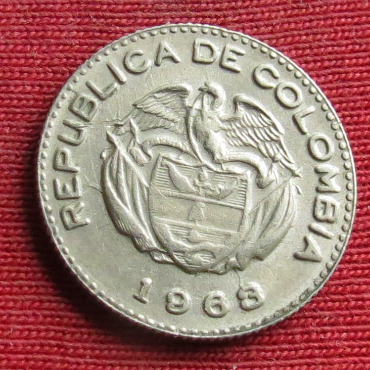  Colombia 10 centavos 1963   