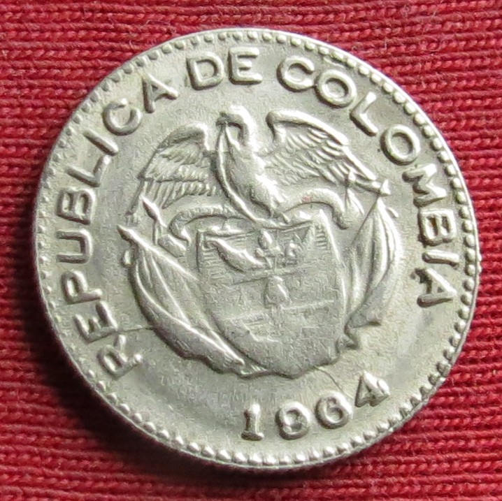  Colombia 10 centavos 1964   