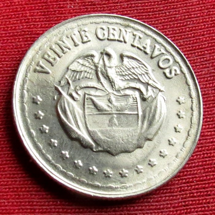 Colombia 20 centavos 1956   