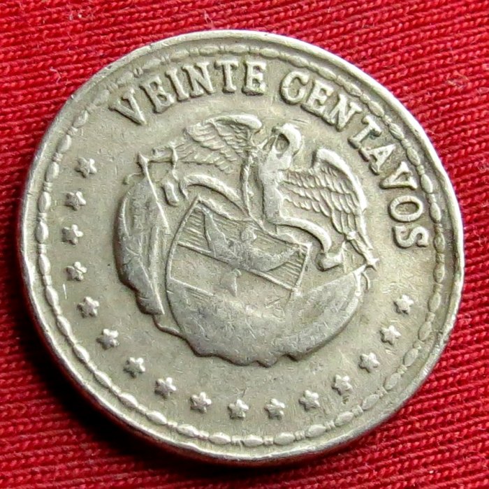  Colombia 20 centavos 1964   