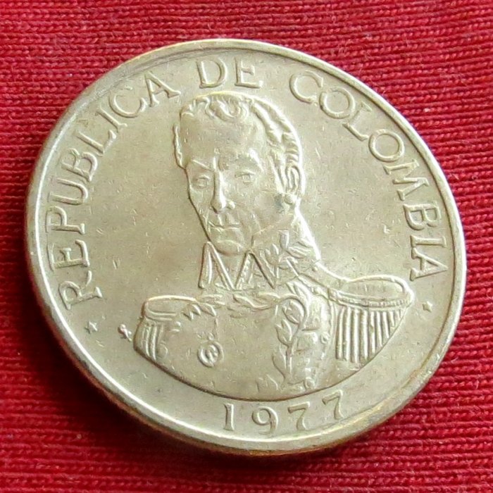  Colombia 1 peso 1977   