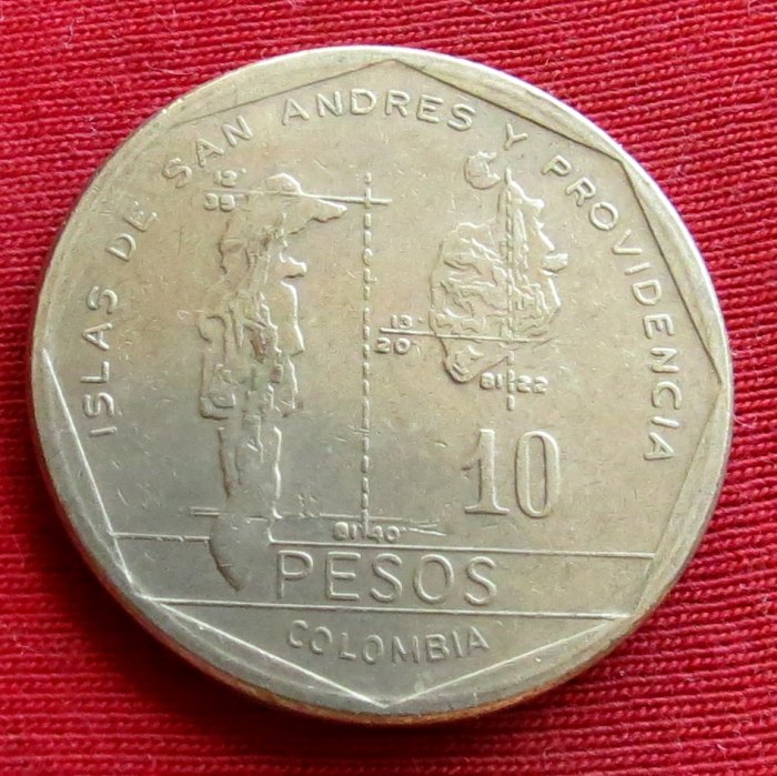  Colombia 10 pesos 1981   