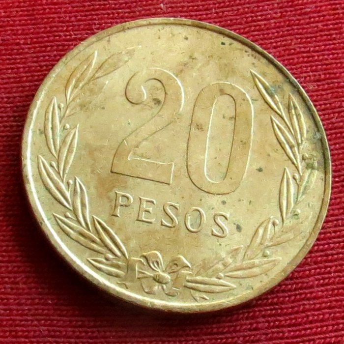  Colombia 20 pesos 1984   