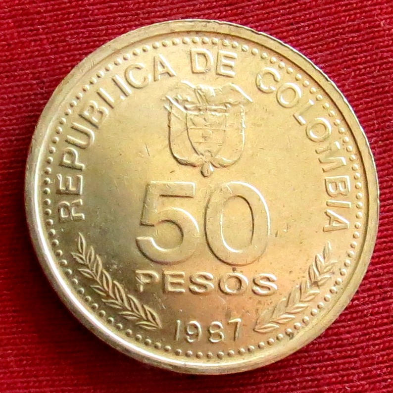  Colombia 50 pesos 1987   