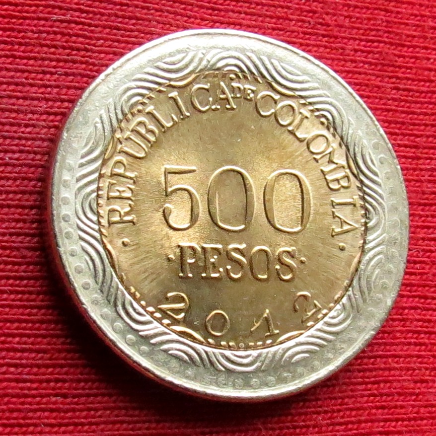  Colombia 500 pesos 2012   