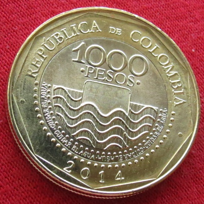  Colombia 1000 pesos 2014   
