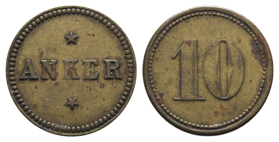  Bayern; Coburg; Anker; WZ: 10; Menzel 4536.1   
