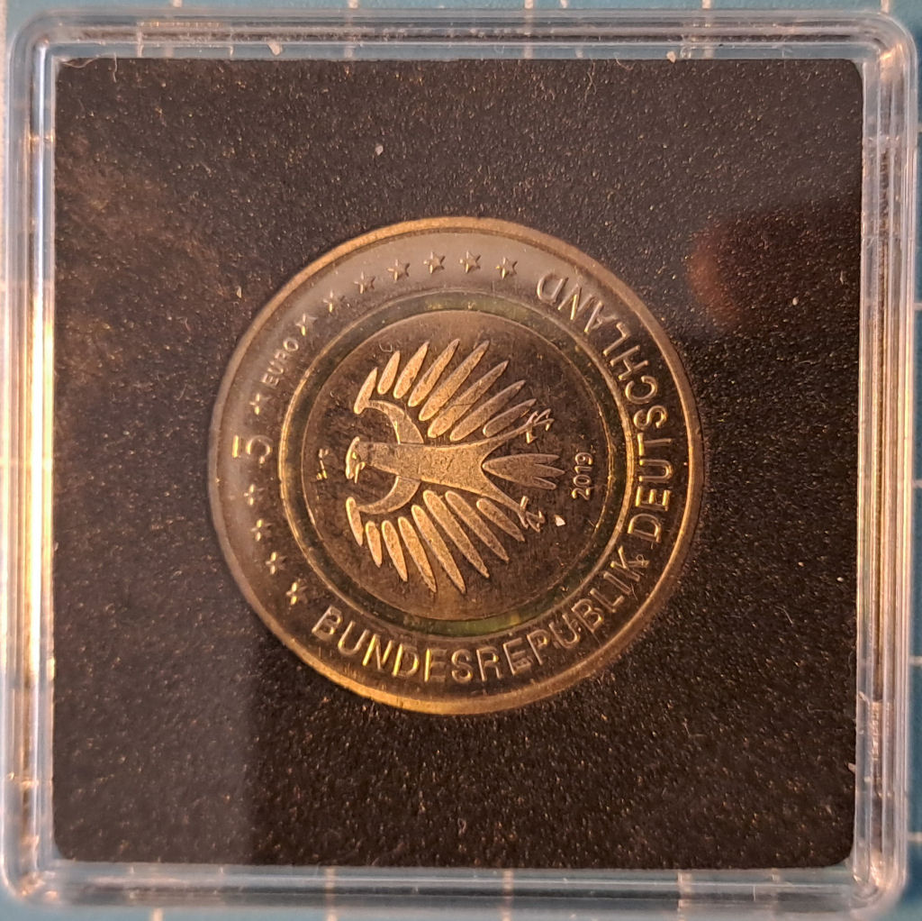  5 Euro Gedenkmünze Deutschland gemäßigte Zone 2019   