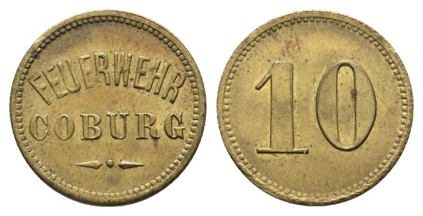  Bayern; Coburg; Feuerwehr Coburg; WZ: 10; Menzel 4555.1   