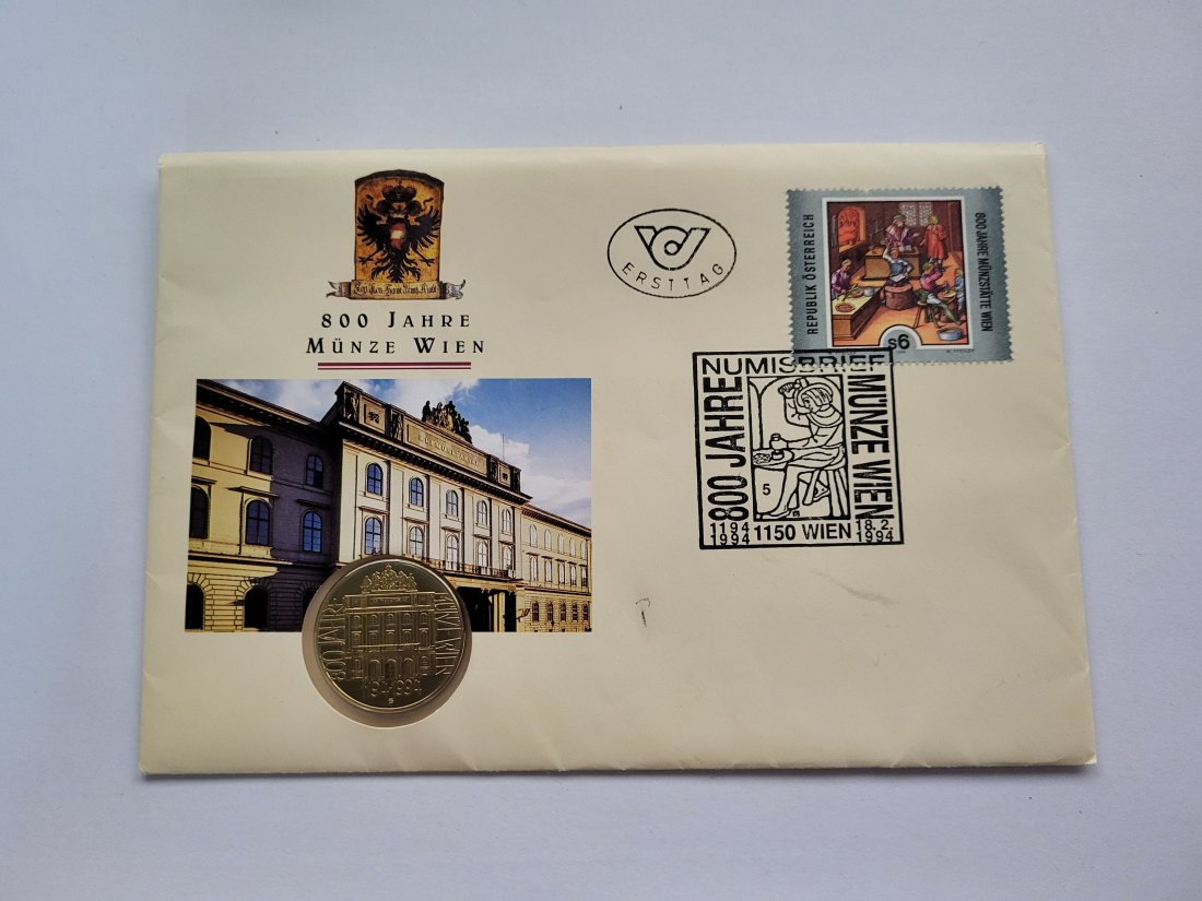  Lot 800 Jahre Münze Wien div. Länder Österreich Spittalgold9800 (5342)   
