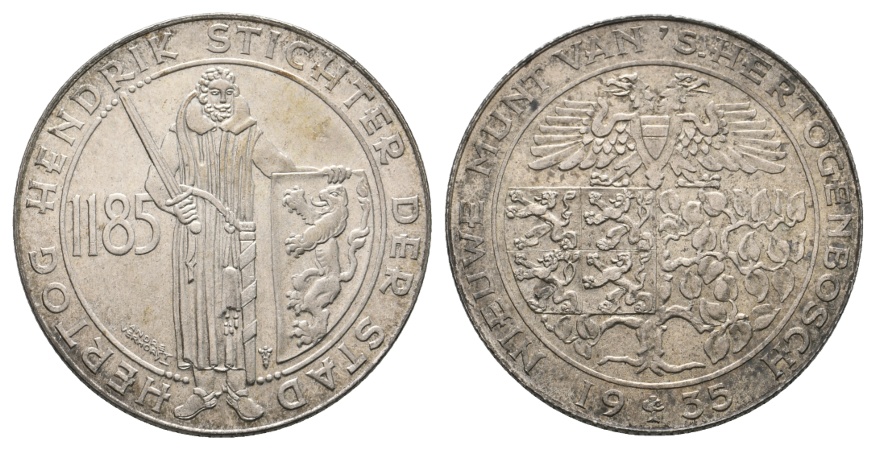  Medaille 1935; Niederlande; Hertog Hendrik Stichter der Stad; silber; 11,44 g; Ø 30,23 mm   