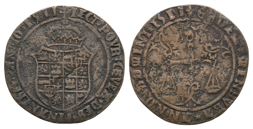  Ausland; Kleinmünze 1511, bronze; 2,52 g; Ø 27,20 mm   