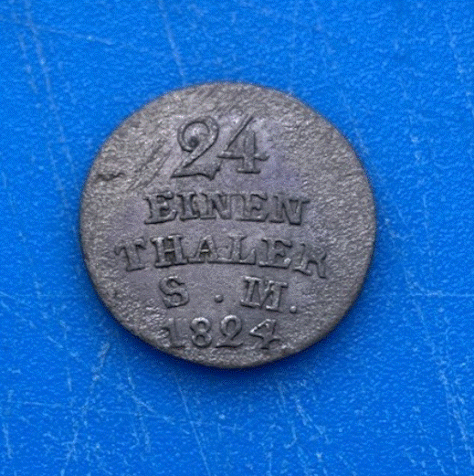  1/24 Taler 1824 Sachsen-Weimar-Eisenach, Carl August   