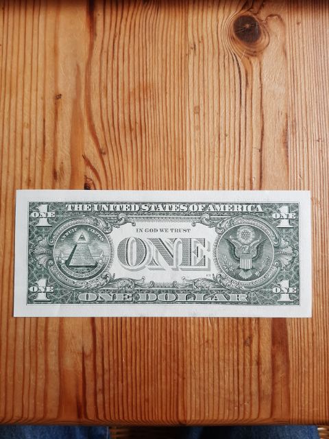  USA 2021 A, 1 Dollar Banknote George Washington Serie F/D, kassenfrisch   