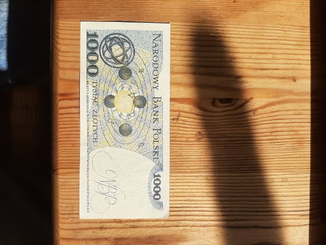  Polen 1982, 1000 Zlotych- Banknote Mikolaj Kopernik kassenfrisch   