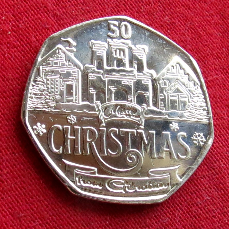 Gibraltar 50 Pence 2024 Christmas