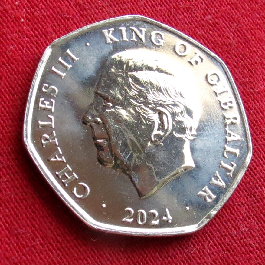  Gibraltar 50 Pence 2024 Christmas   