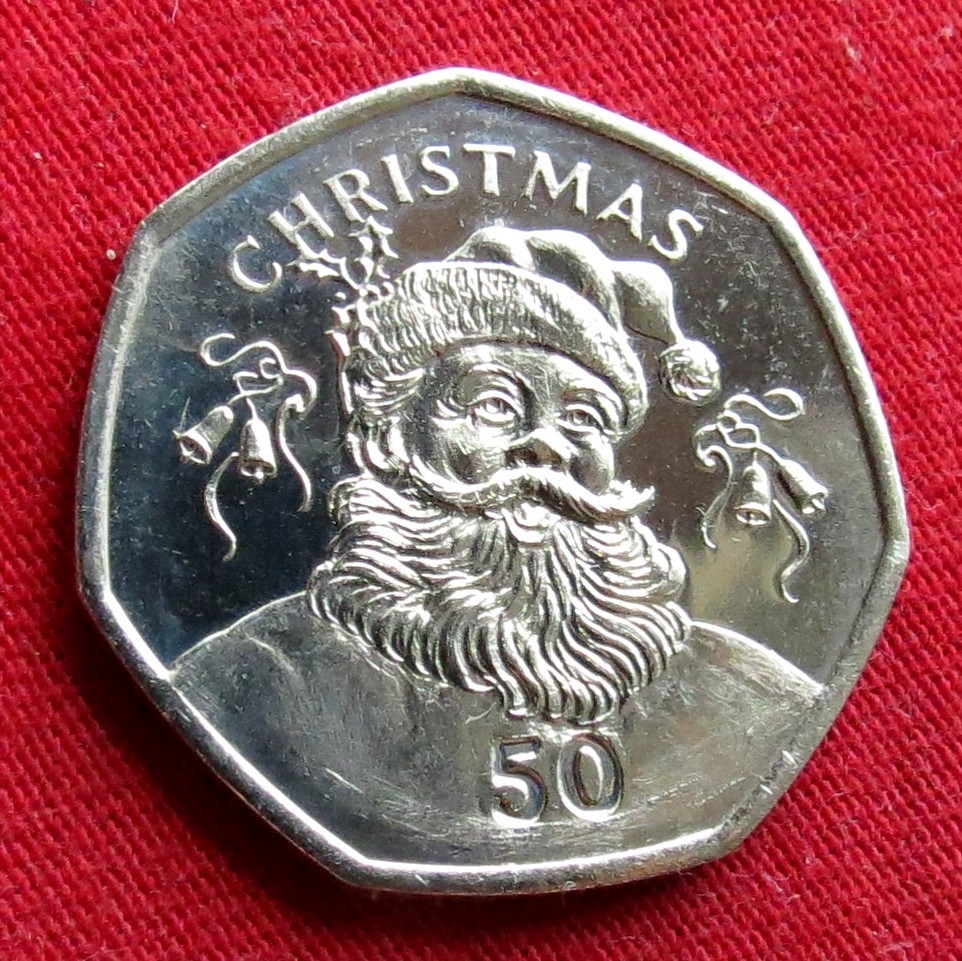 Gibraltar 50 Pence 2017 Christmas