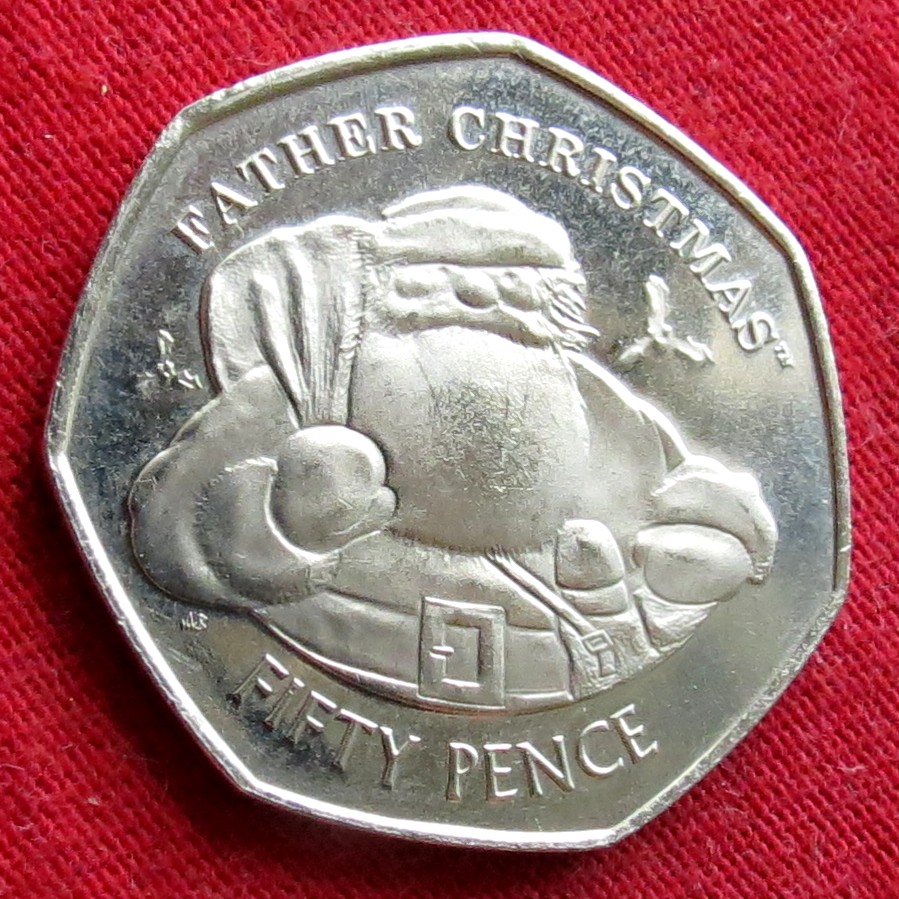 Gibraltar 50 Pence 2018 AB Christmas