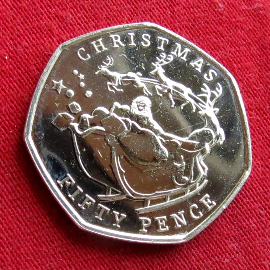 Gibraltar 50 Pence 2020 Christmas