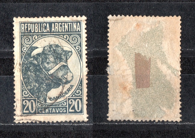  Argentinien 20 Centavos 1951 Echt gelaufen/ s.scan   