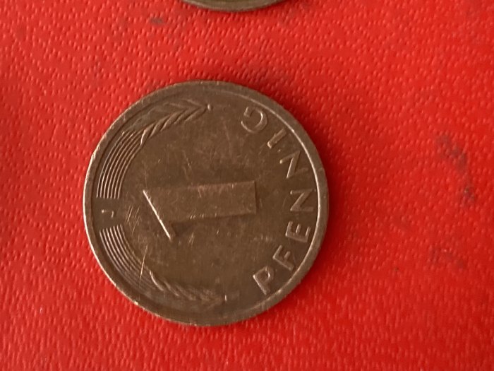 Münze Münzen Umlaufmünze Deutschland BRD 1 Pfennig 1991 Münzzeichen J