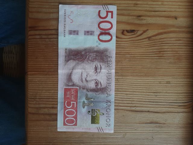 Schweden 2025, 500 Kronor Banknote, Serie E, sehr gut erhalten