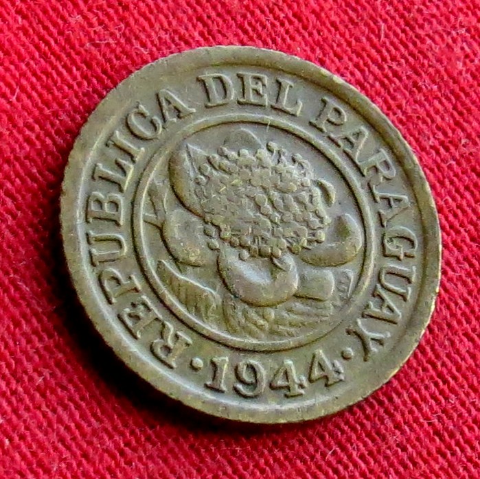  Paraguay 1 centavo 1944 #2   