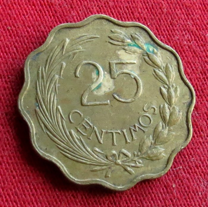  Paraguay 25 centavos 1953 #2   