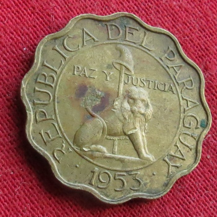  Paraguay 25 centavos 1953 #2   