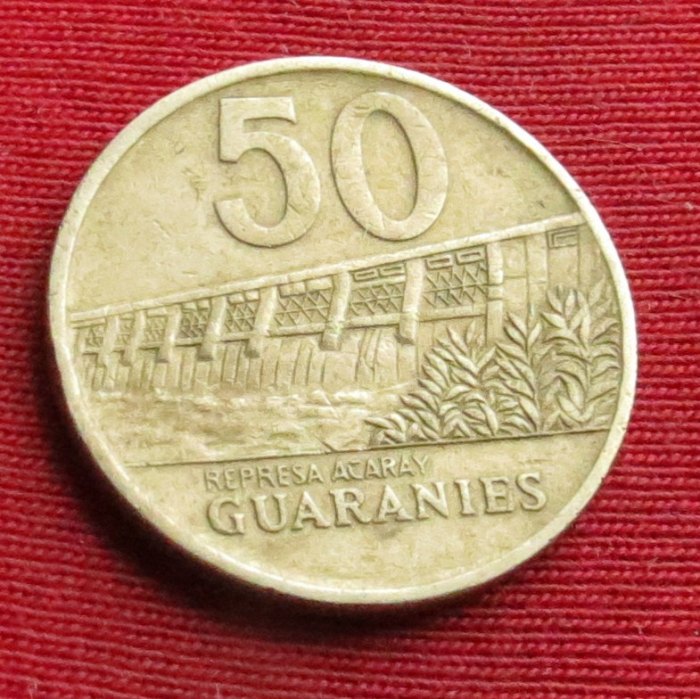  Paraguay 50 guaranies 1992 #1   
