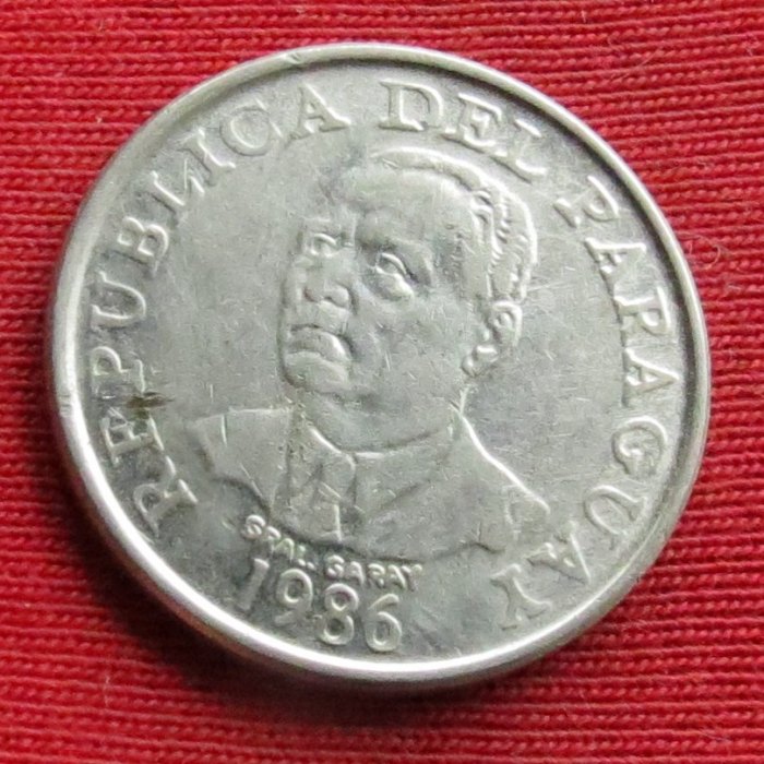  Paraguay 10 guaranies 1986 #1   