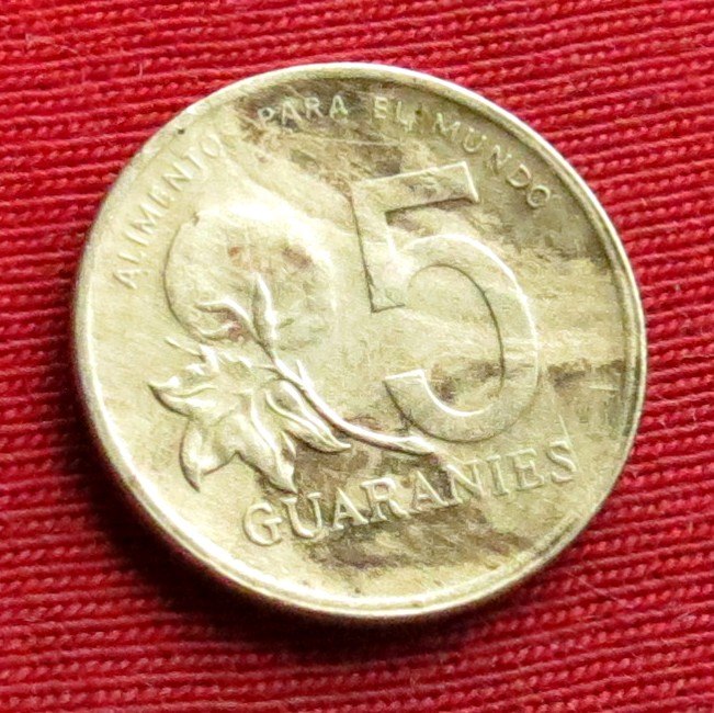 Paraguay 5 guaranies 1992 #2