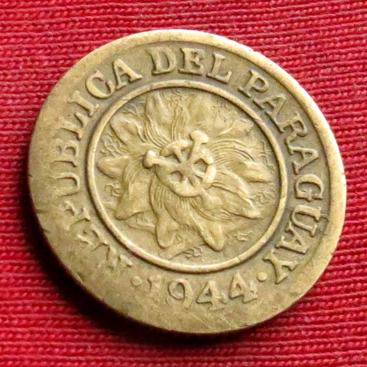  Paraguay 5 centavos 1944   