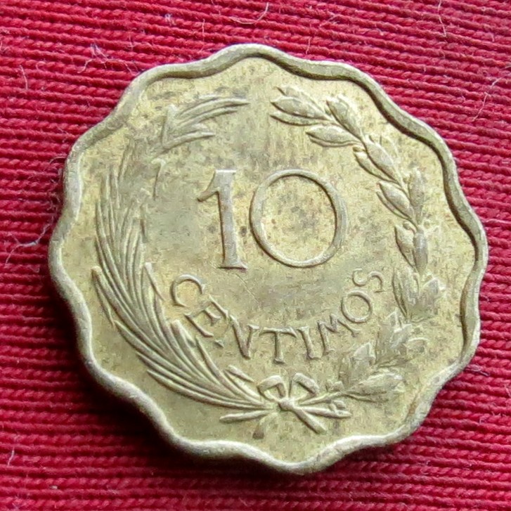  Paraguay 10 centavos 1953 #2   