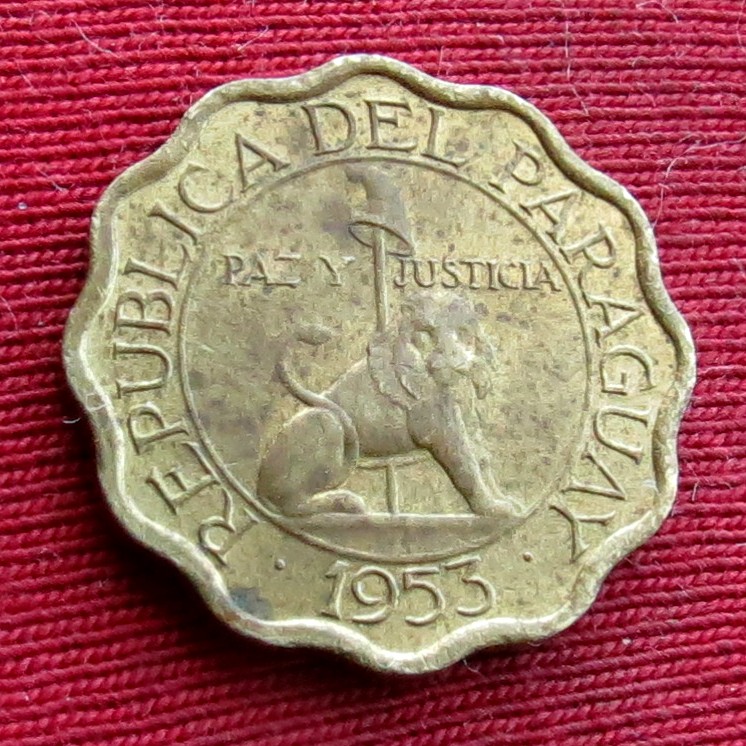  Paraguay 10 centavos 1953 #2   