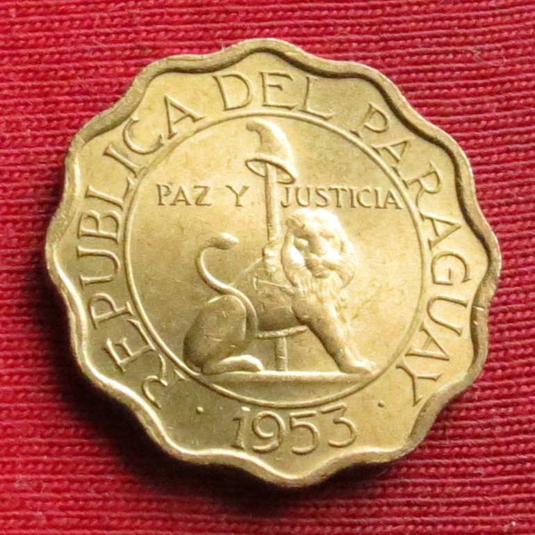  Paraguay 15 centavos 1953 #1   