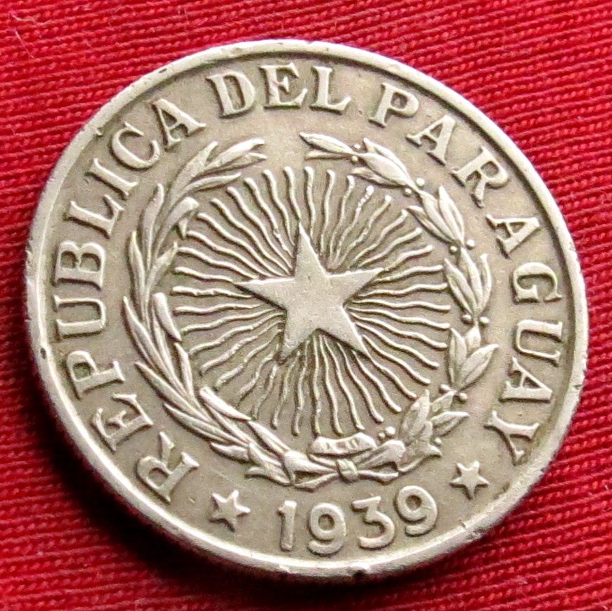  Paraguay 5 pesos 1939   