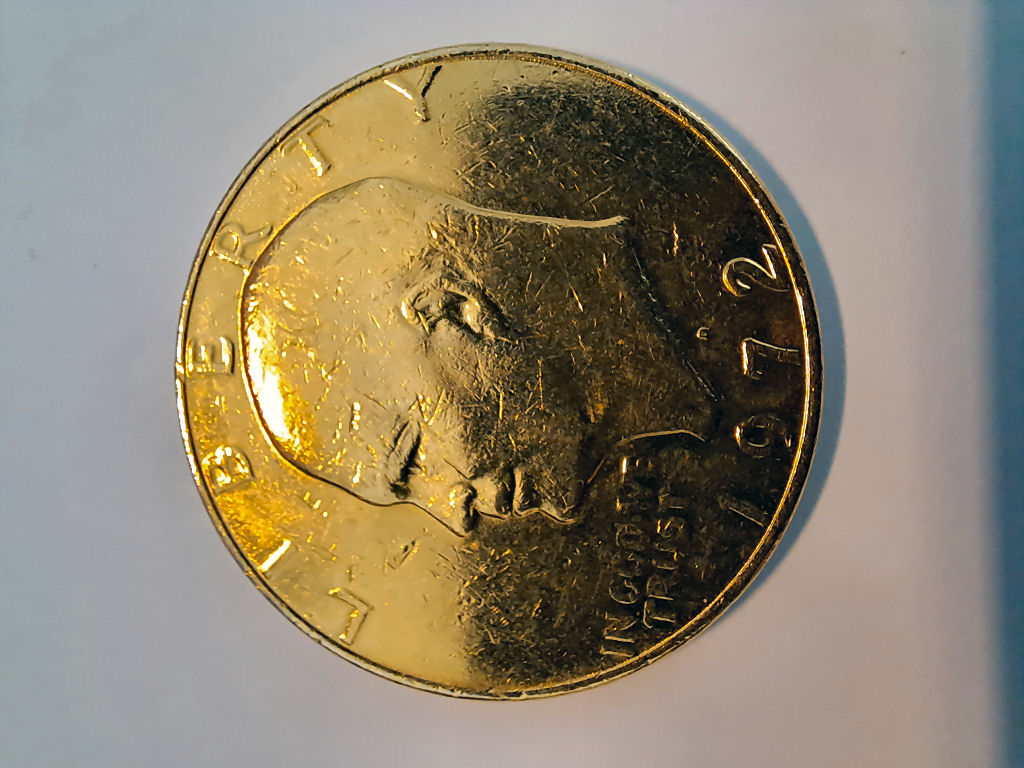  MOND-DOLLAR (1971-1999): USA 1 DOLLAR 1972D EISENHOWER 1890-1969!   