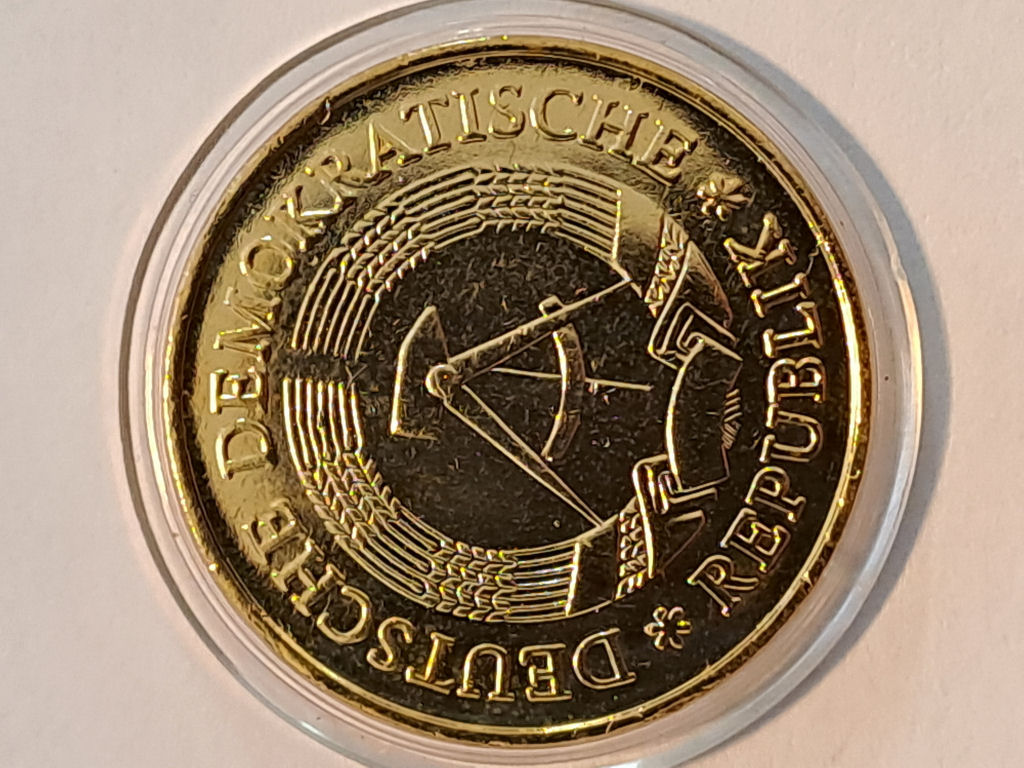 DDR 1 Mark 1982 polierte Platte   